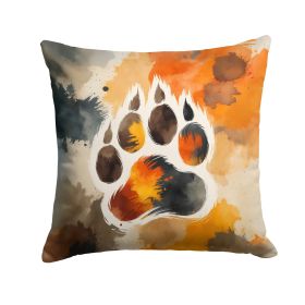 Bear Pride Throw Pillow Machine Washable, Indoor Outdoor Decorative Pillow for Couch, Bed or Patio, 18Hx18W